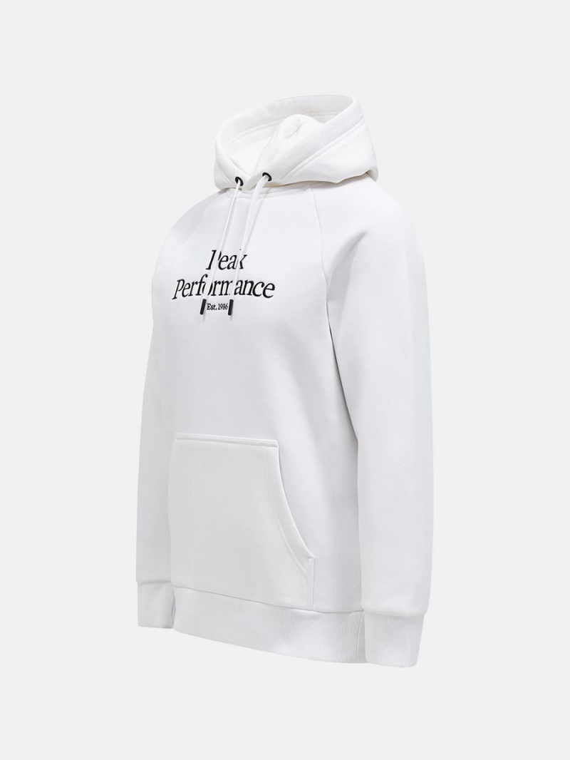 Peak Performance Original Men's Hoodie White / Black | CCZ88-935