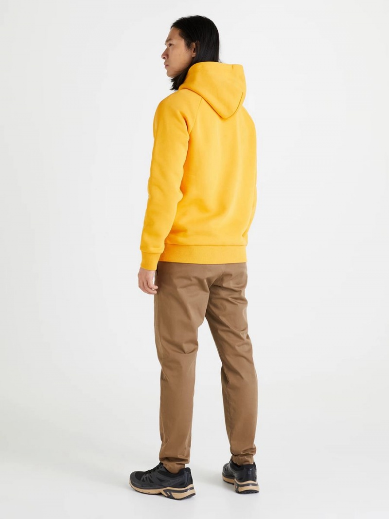 Peak Performance Original Men's Hoodie Yellow | FTZ18-270