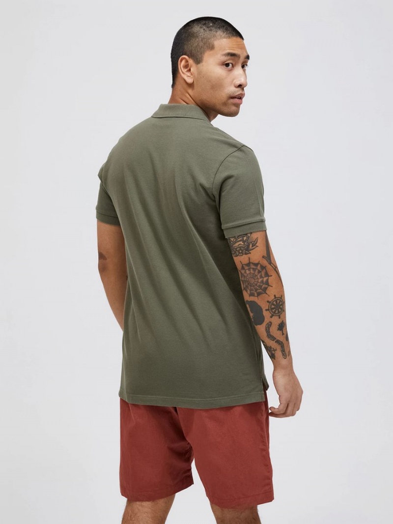 Peak Performance Original Men's Polo Shirt Green | RTJ15-818