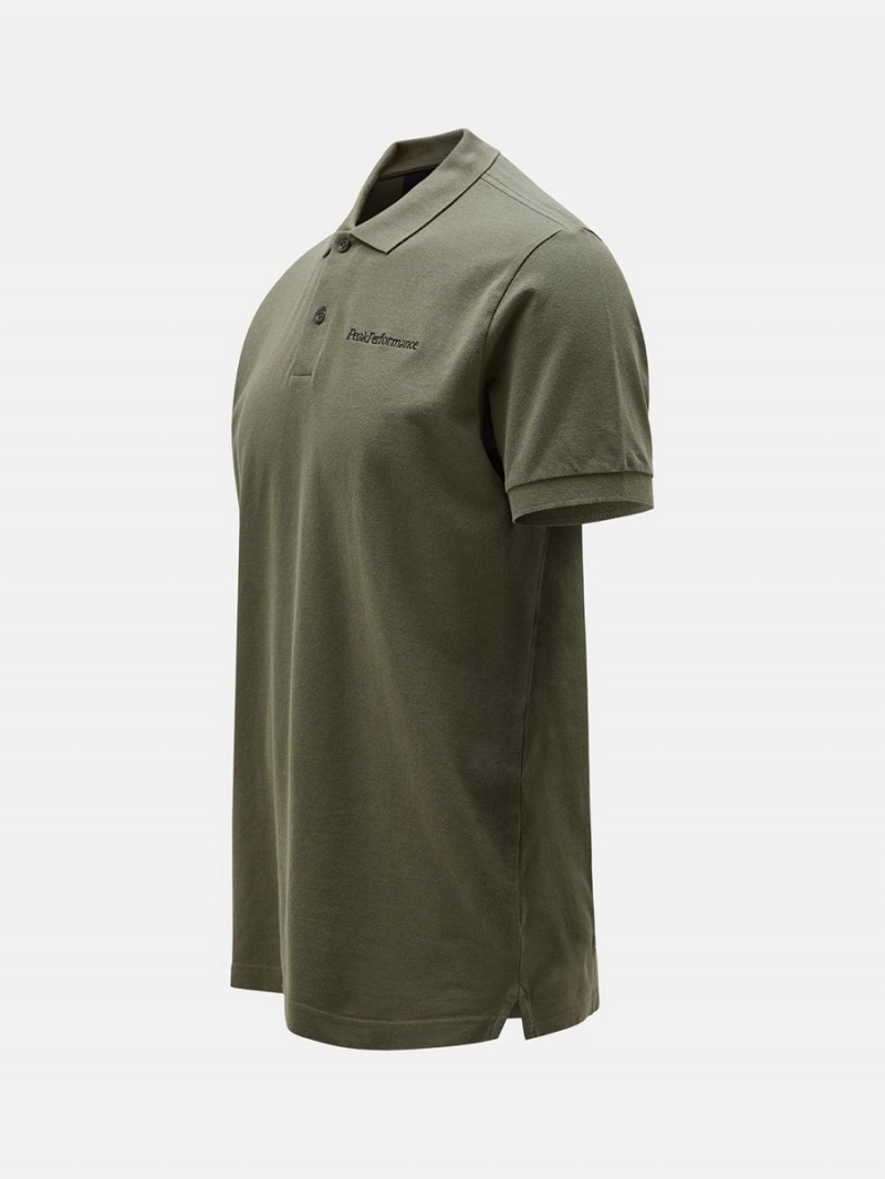 Peak Performance Original Men's Polo Shirt Green | RTJ15-818