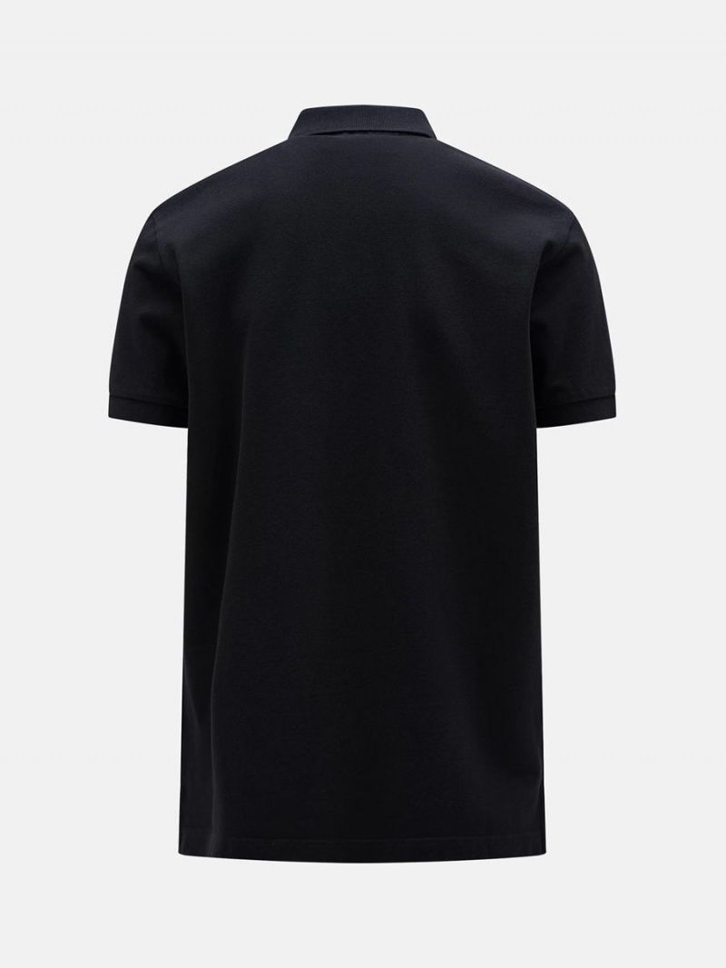 Peak Performance Original Men's Polo Shirt Black | RPZ70-191