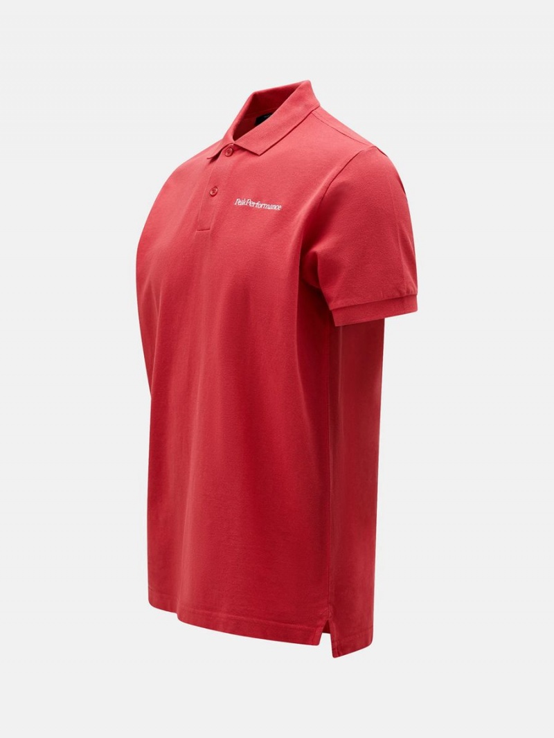 Peak Performance Original Men's Polo Shirt Red | ELK42-434