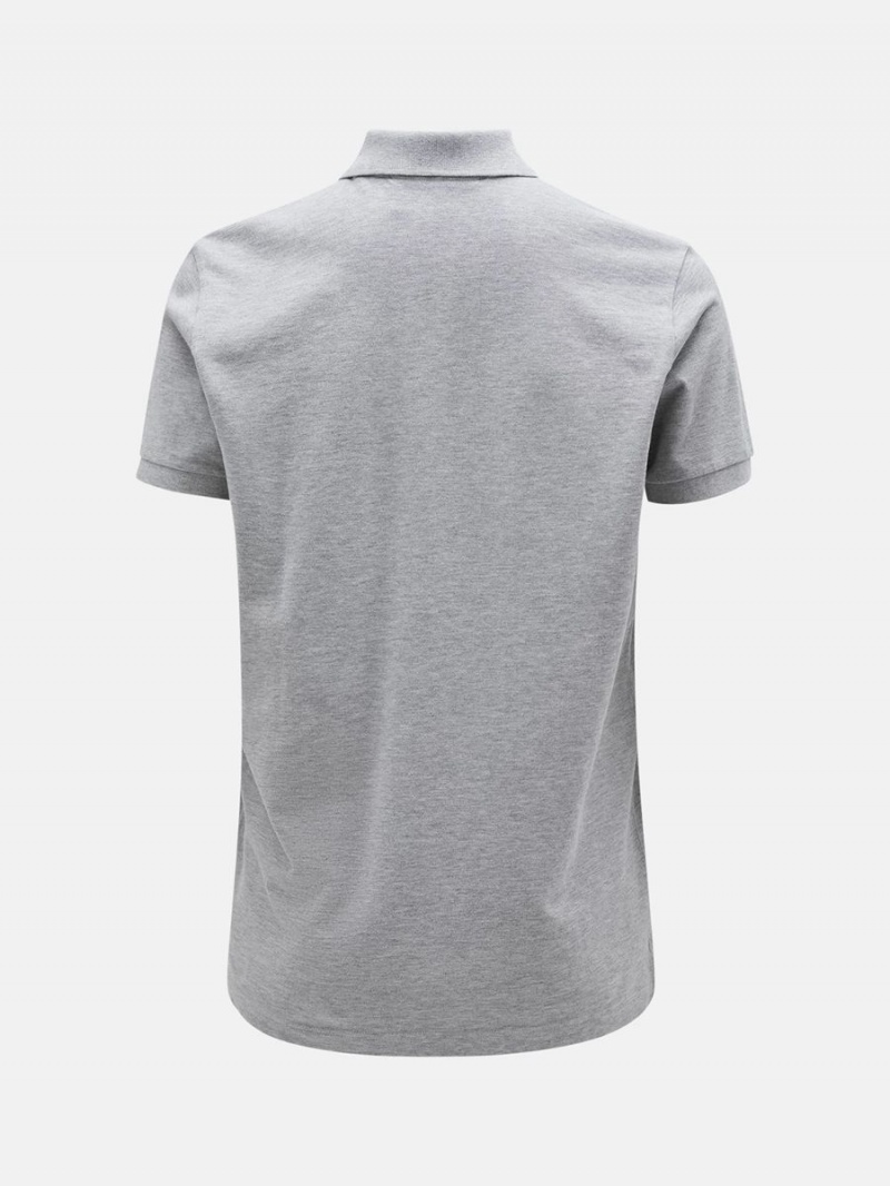 Peak Performance Original Men's Polo Shirt Grey | FGX74-916