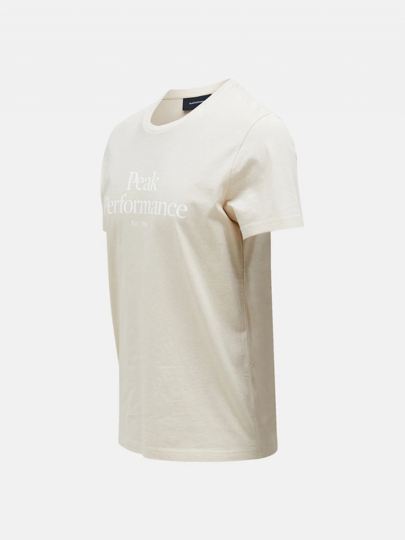 Peak Performance Original Men's T-Shirt Beige | YZB10-923