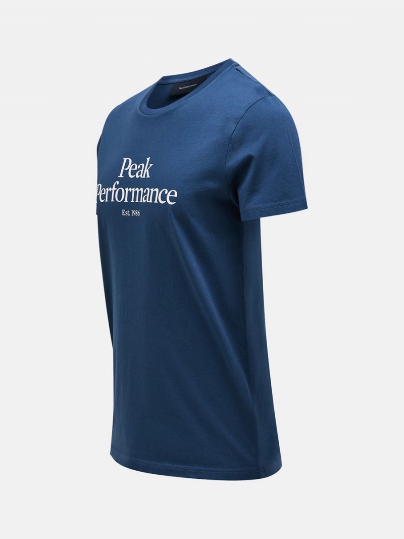 Peak Performance Original Men's T-Shirt Blue | NMO17-905