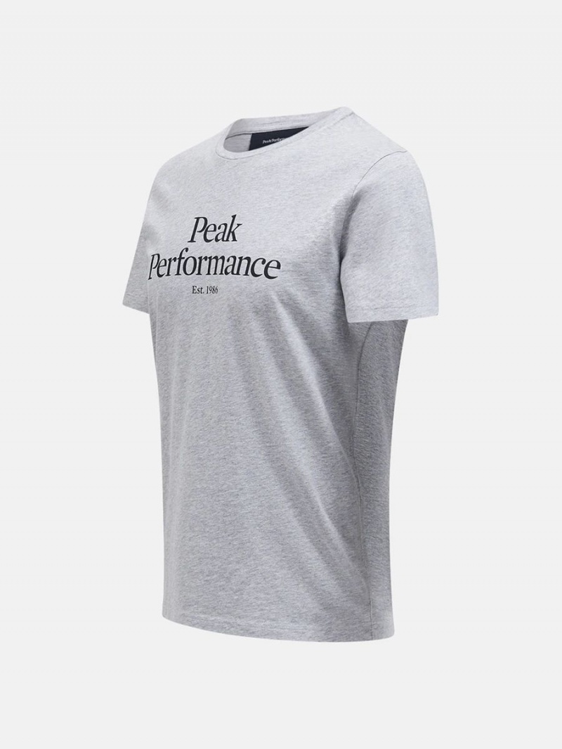 Peak Performance Original Men's T-Shirt Grey / Black | KFR46-528