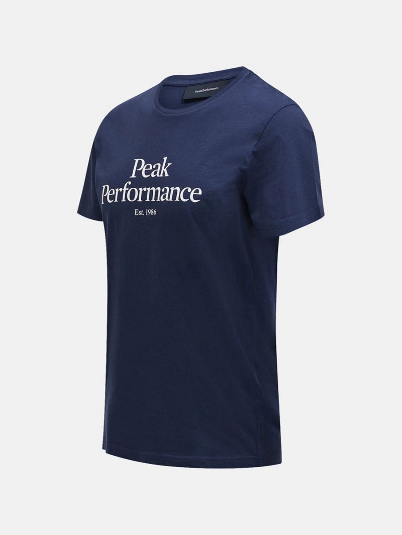 Peak Performance Original Men's T-Shirt Navy / White | MIG16-459