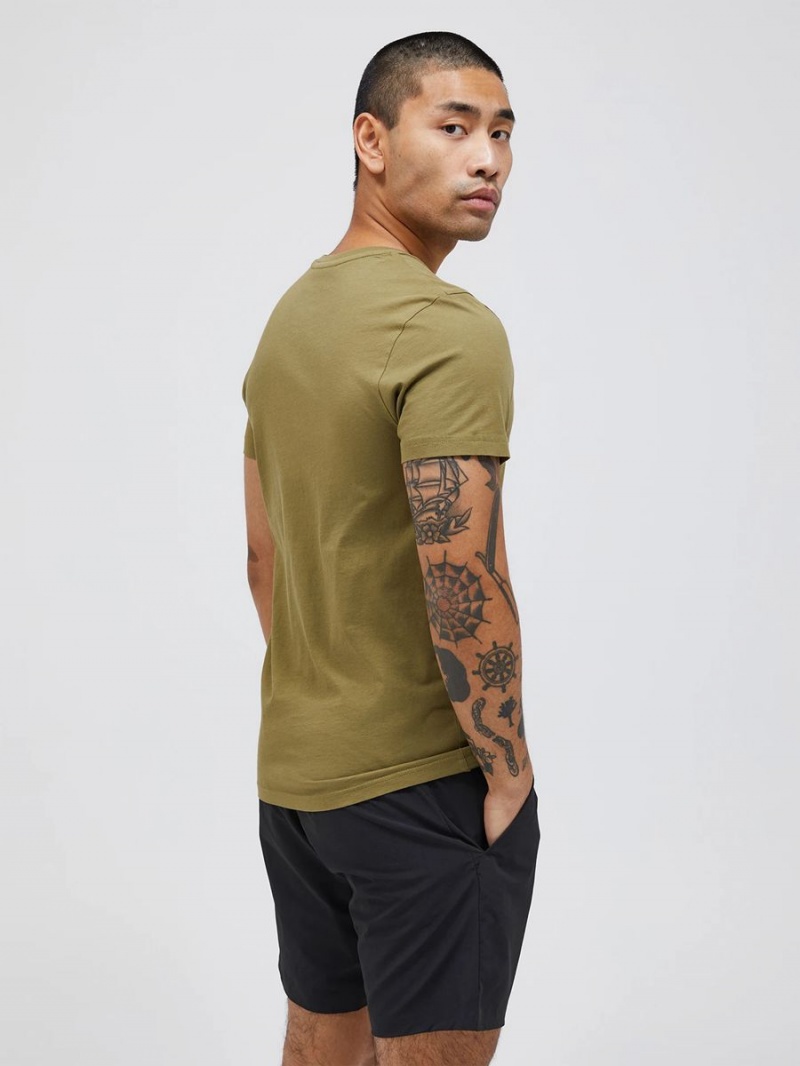 Peak Performance Original Men's T-Shirt Olive | KNH30-281