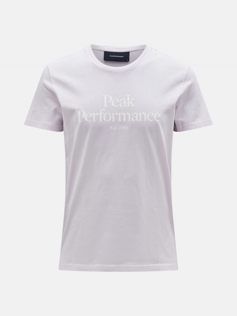 Peak Performance Original Men\'s T-Shirt Purple | UQC50-566