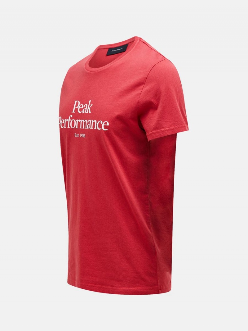 Peak Performance Original Men's T-Shirt Red | NEU66-244