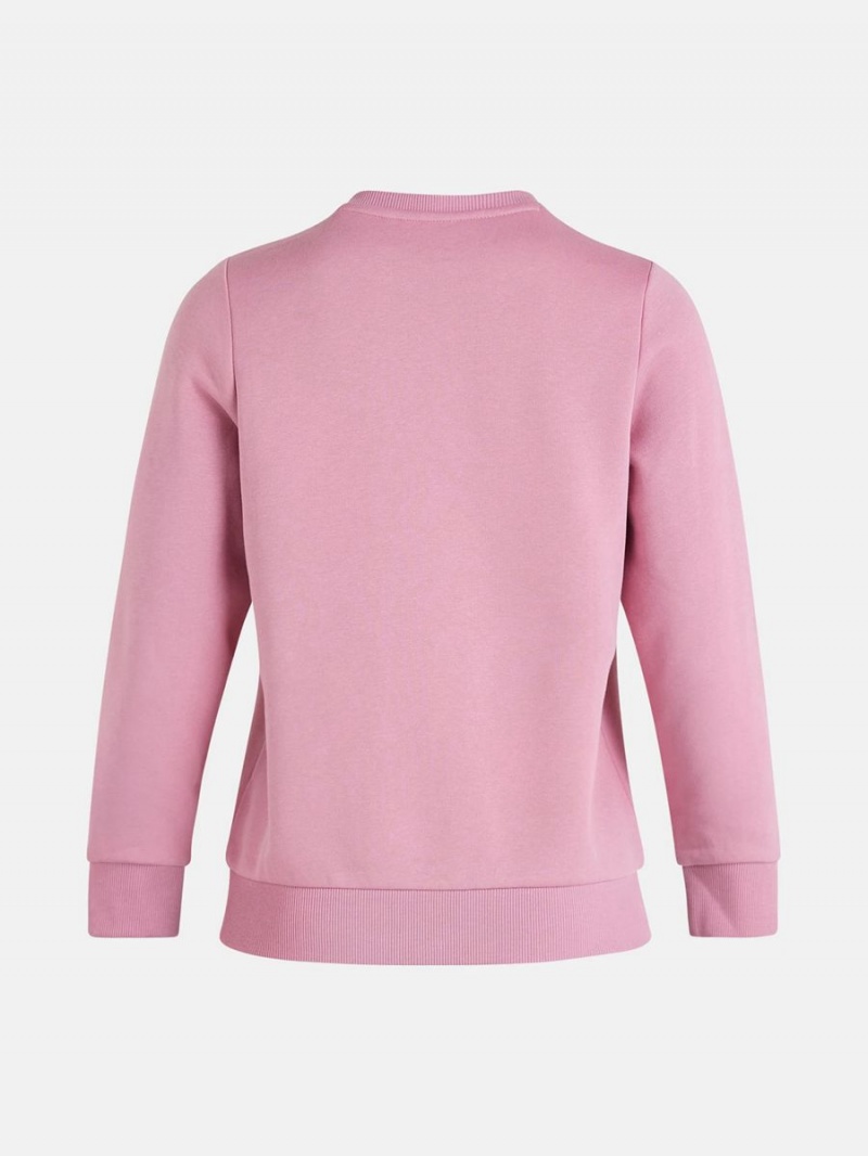 Peak Performance Original Small Logo Crew Women's Sweatshirt Pink | YTR15-490