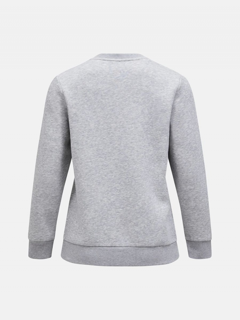 Peak Performance Original Small Logo Crew Women's Sweatshirt Grey | MCV42-927