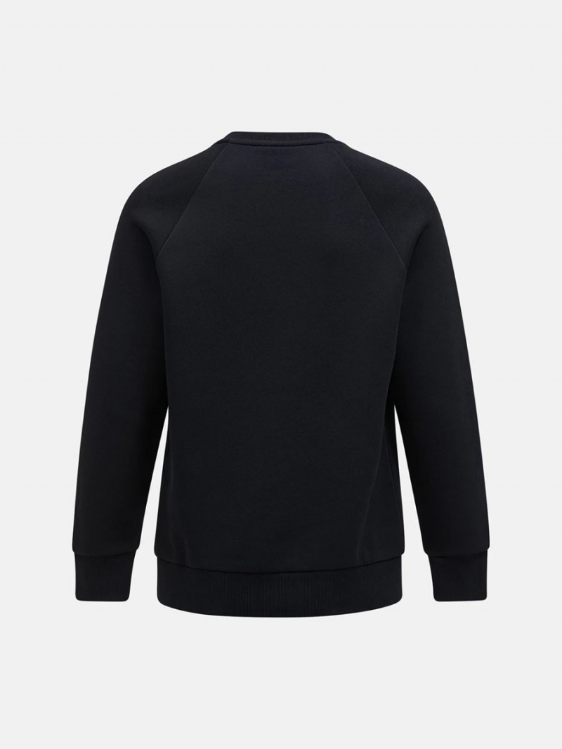 Peak Performance Original Small Logo Crew Men's Sweatshirt Black | NYM70-801