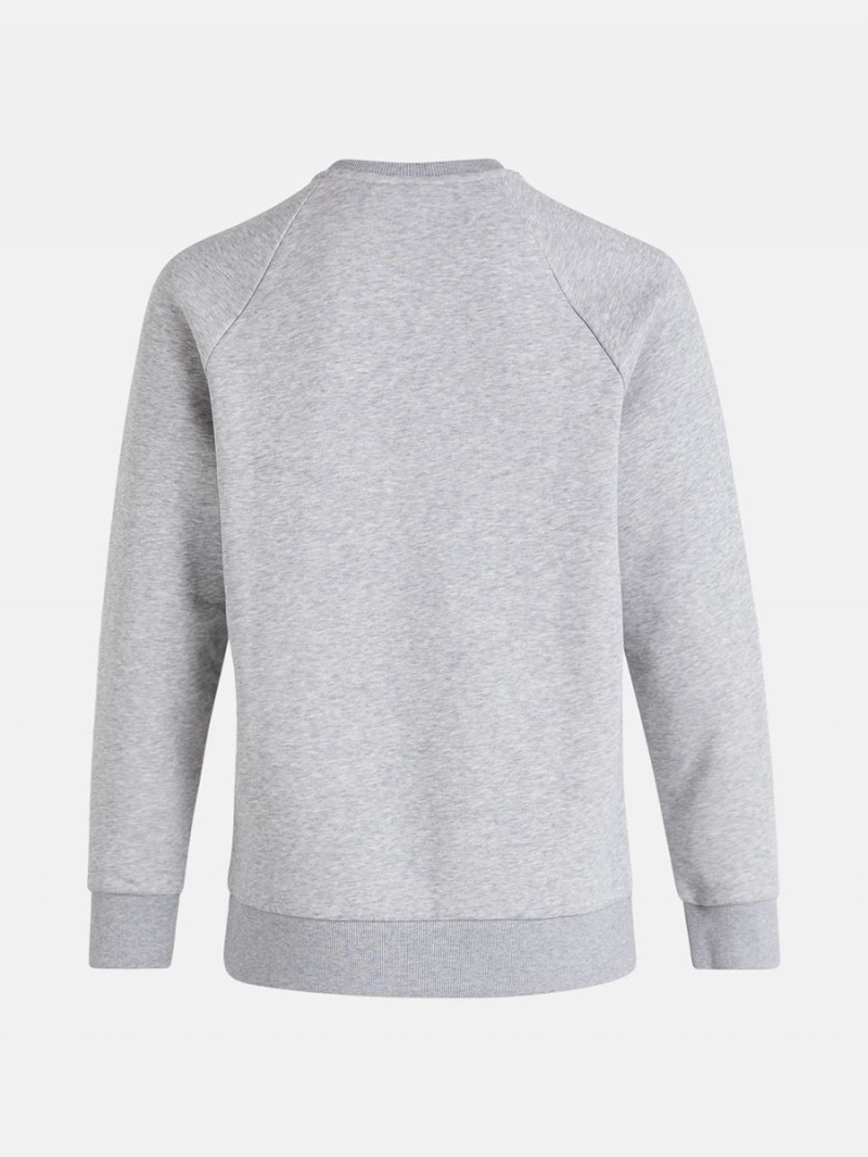 Peak Performance Original Small Logo Crew Men's Sweatshirt Grey | WMN03-268