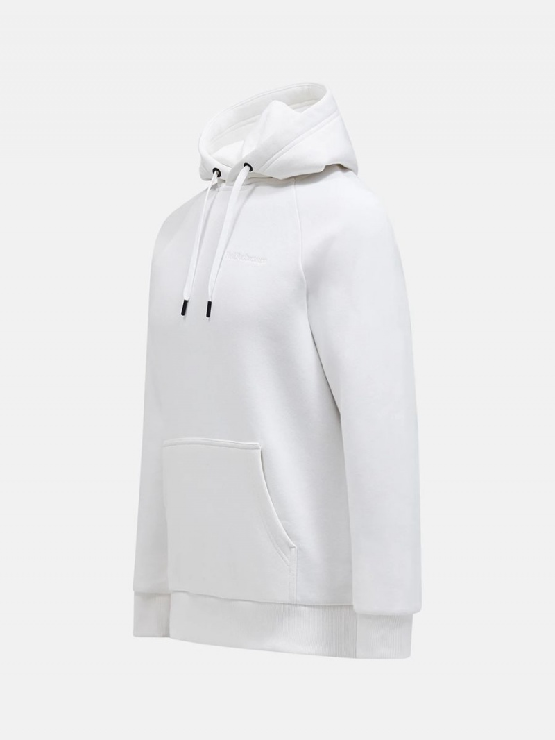 Peak Performance Original Small Logo Men's Hoodie White | PDR96-107