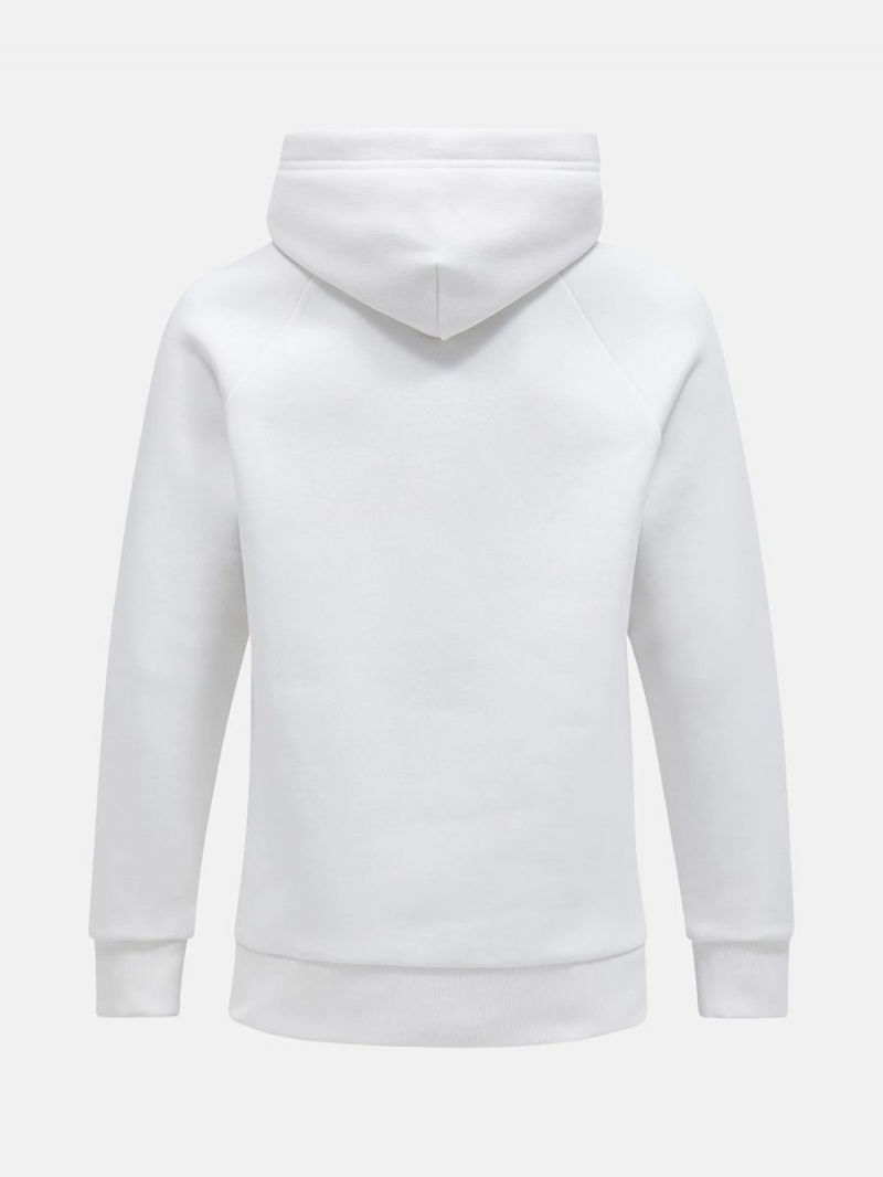 Peak Performance Original Small Logo Men's Hoodie White | PDR96-107