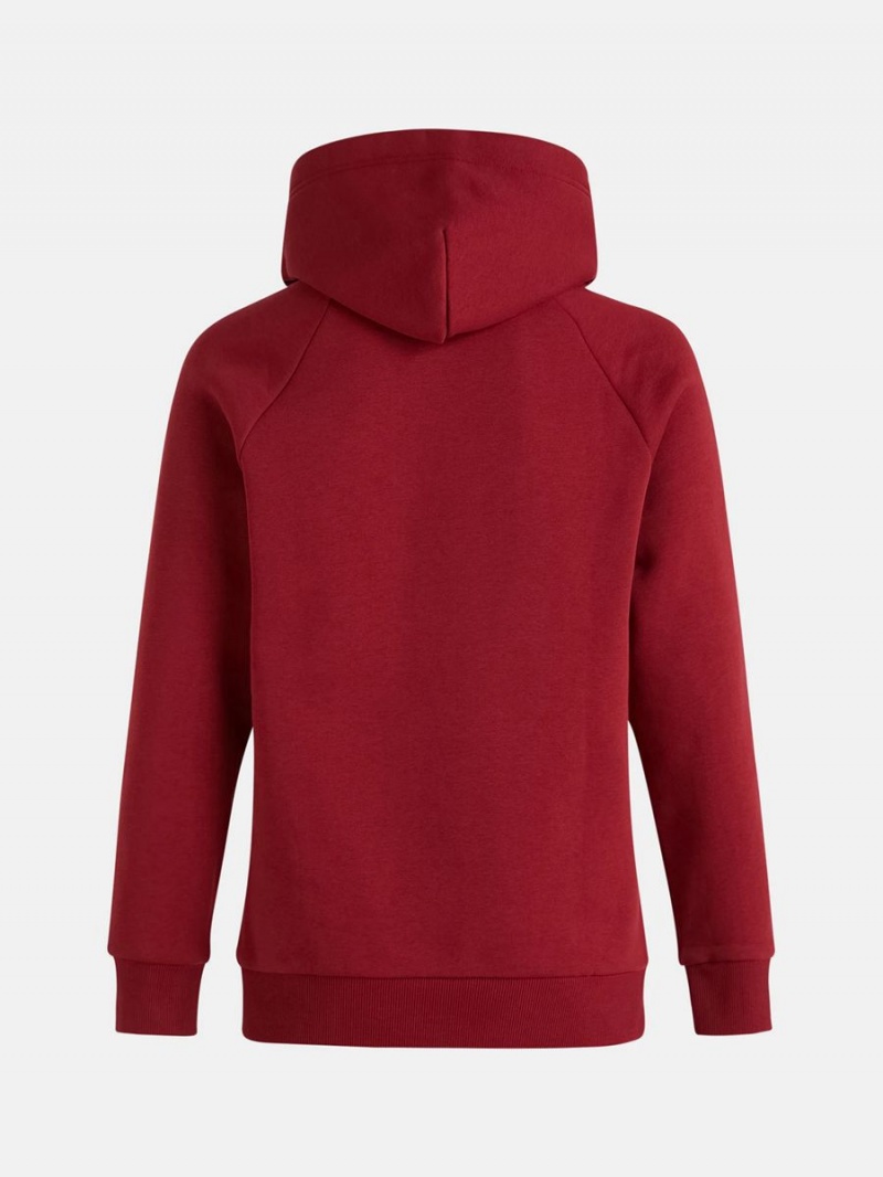 Peak Performance Original Small Logo Men's Hoodie Red | AVG08-607