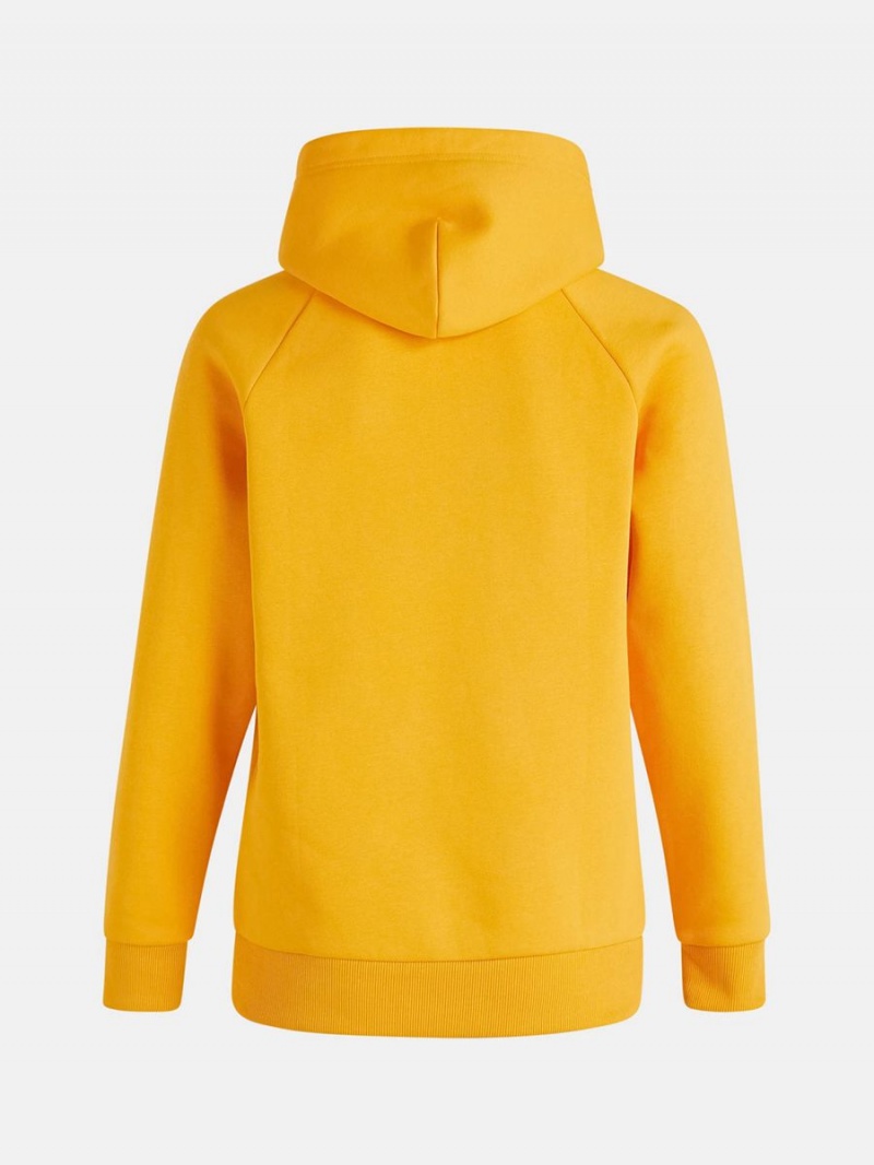 Peak Performance Original Small Logo Men's Hoodie Yellow | WJO68-004