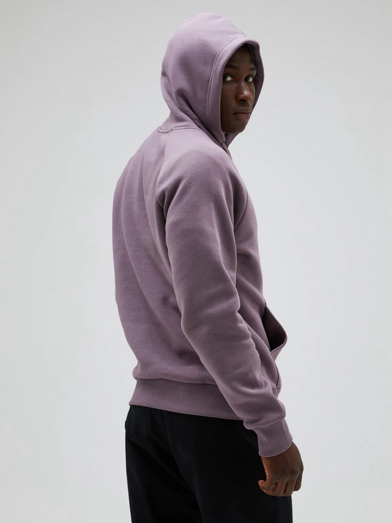 Peak Performance Original Small Logo Men's Hoodie Purple | COE25-172