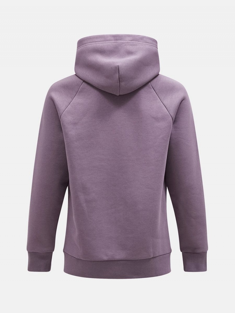 Peak Performance Original Small Logo Men's Hoodie Purple | COE25-172