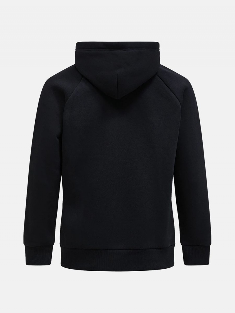 Peak Performance Original Small Logo Men's Hoodie Black | OVM21-465