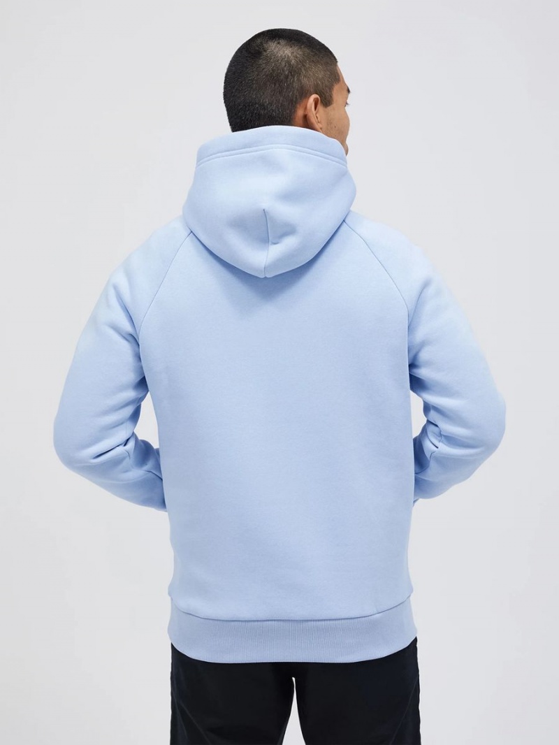 Peak Performance Original Small Logo Men's Hoodie Blue | SWV44-306