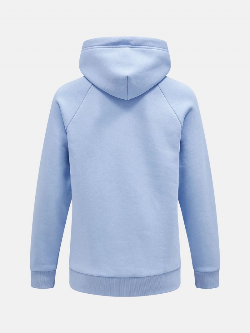 Peak Performance Original Small Logo Men's Hoodie Blue | SWV44-306