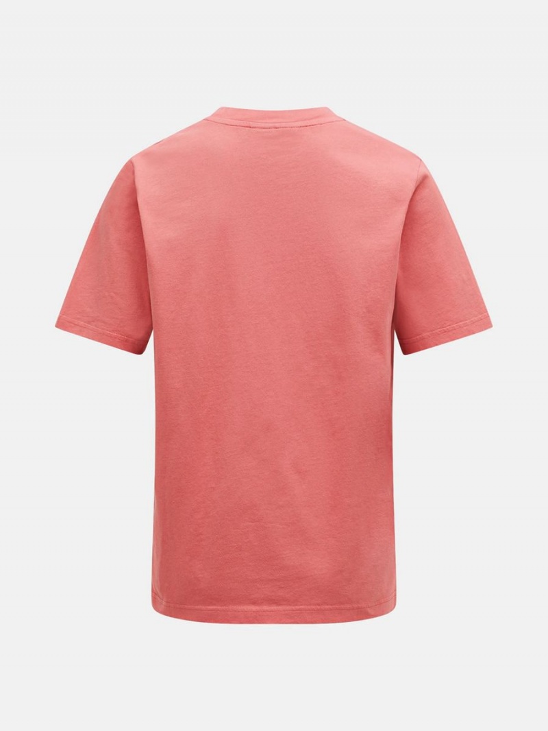 Peak Performance Original Small Logo Men's T-Shirt Pink | PZY44-901