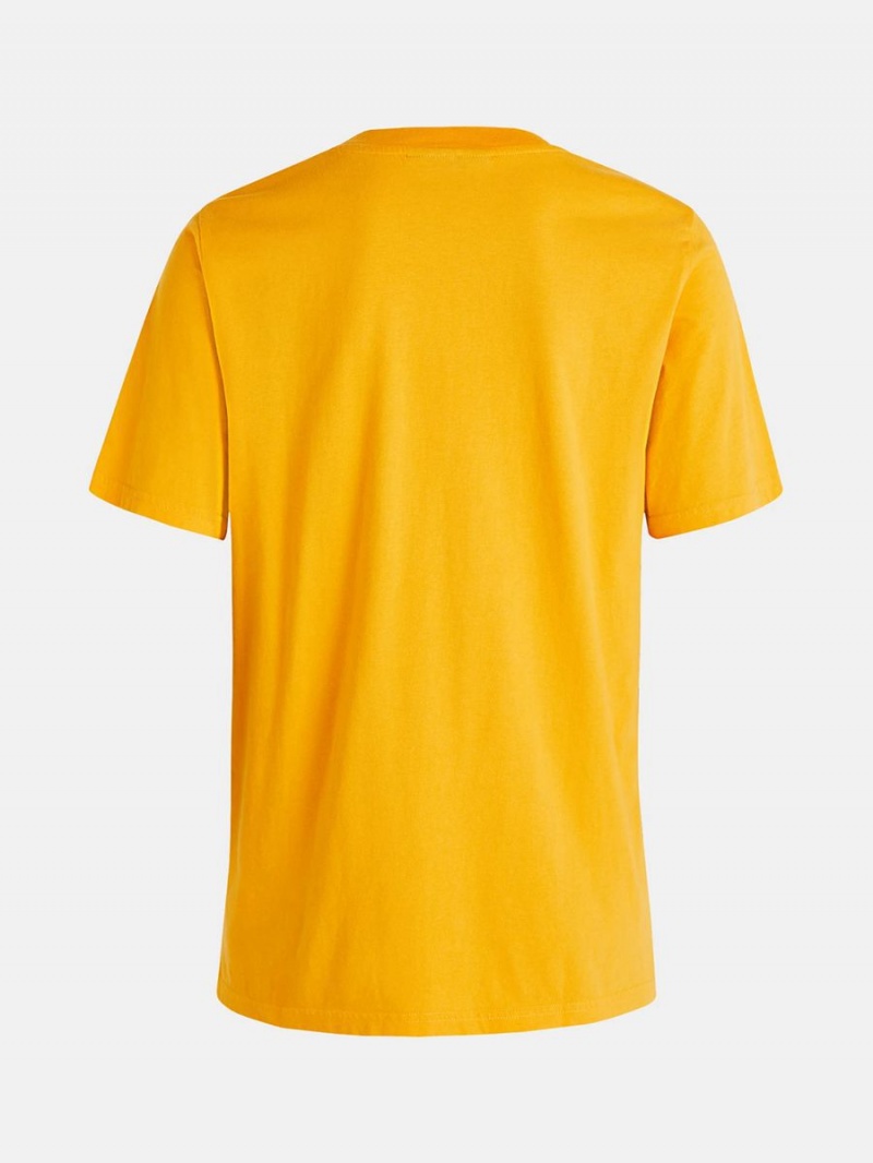 Peak Performance Original Small Logo Men's T-Shirt Yellow | MKZ23-530