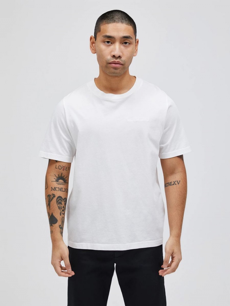 Peak Performance Original Small Logo Men's T-Shirt White | SLS22-428