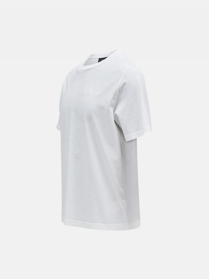 Peak Performance Original Small Logo Men's T-Shirt White | SLS22-428