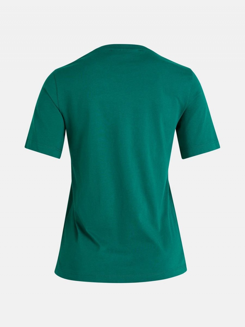 Peak Performance Original Small Logo Women's T-Shirt Green | MIS13-138