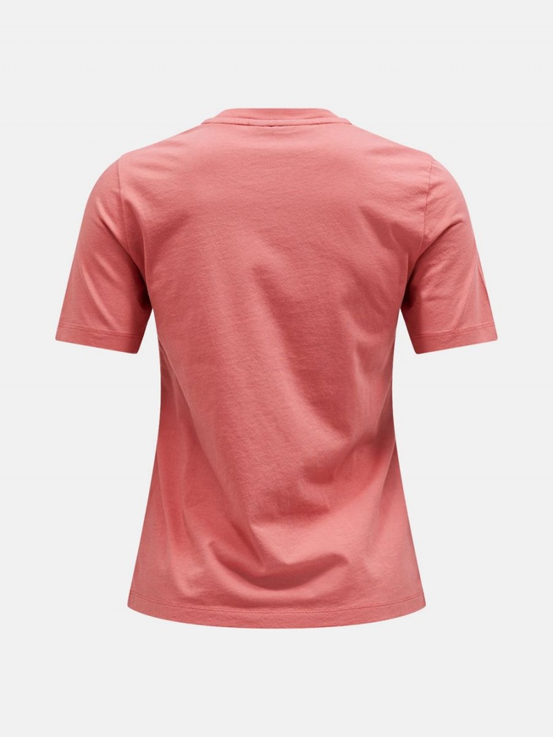 Peak Performance Original Small Logo Women's T-Shirt Pink | ORA36-913