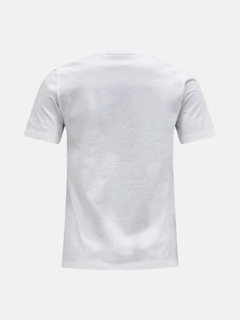 Peak Performance Original Small Logo Women's T-Shirt White | LYK82-786