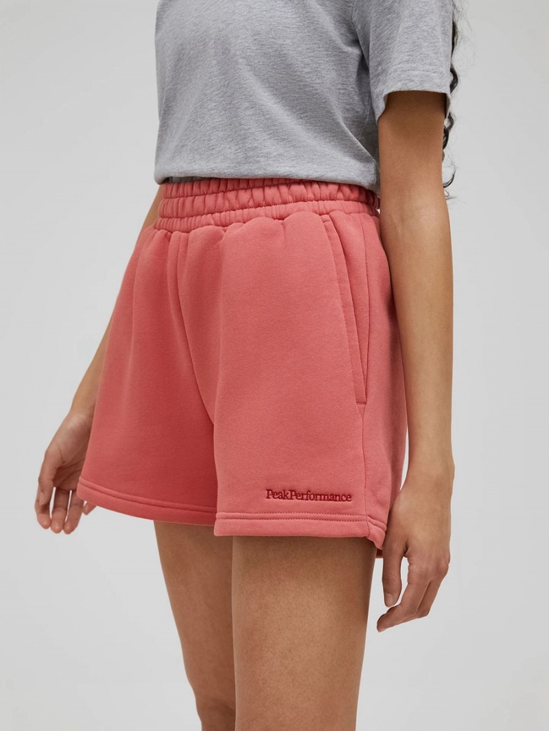 Peak Performance Original Small Logo Women's Shorts Pink | LBU99-669