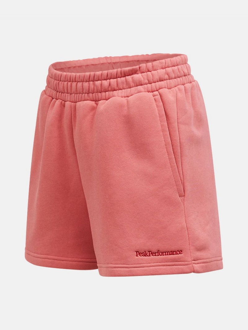 Peak Performance Original Small Logo Women's Shorts Pink | LBU99-669