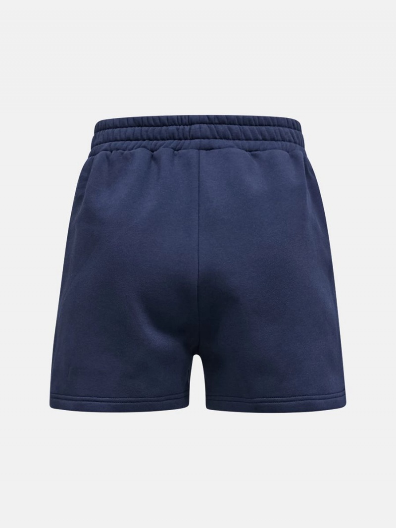 Peak Performance Original Small Logo Women's Shorts Navy | MPJ96-469