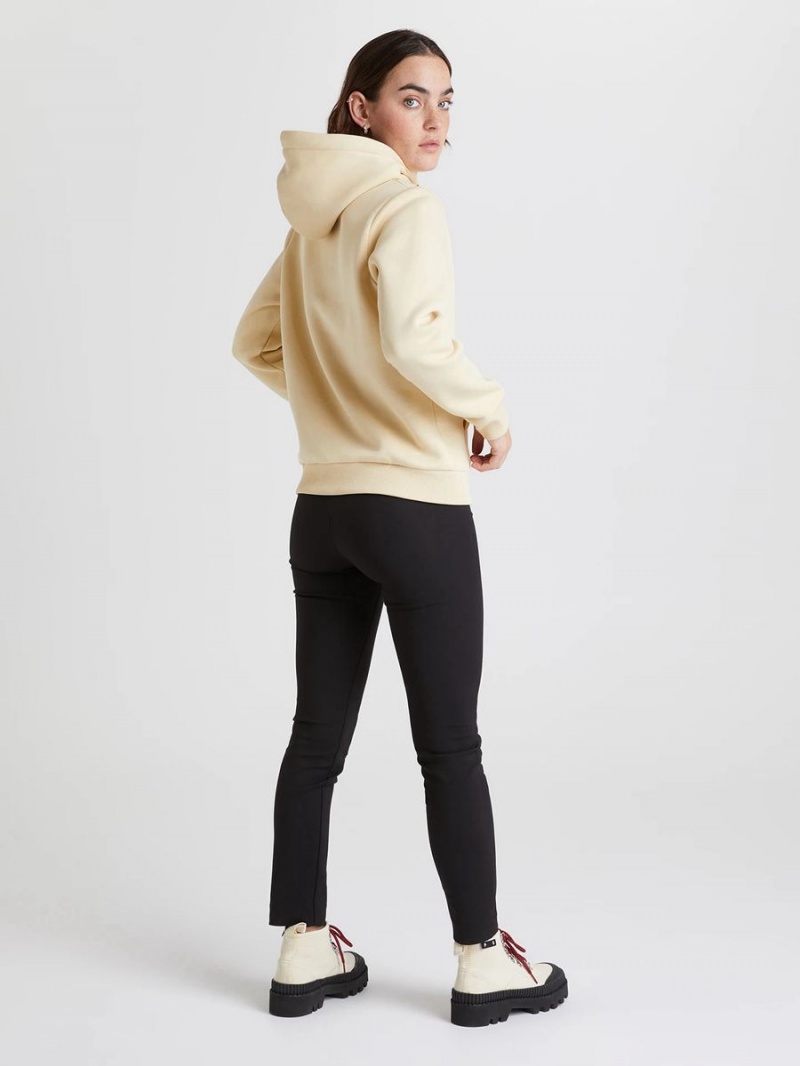 Peak Performance Original Small Logo Women's Hoodie Yellow | WXK20-688