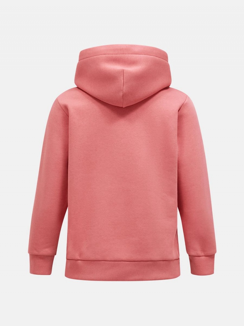 Peak Performance Original Small Logo Women's Hoodie Pink | PXJ04-191