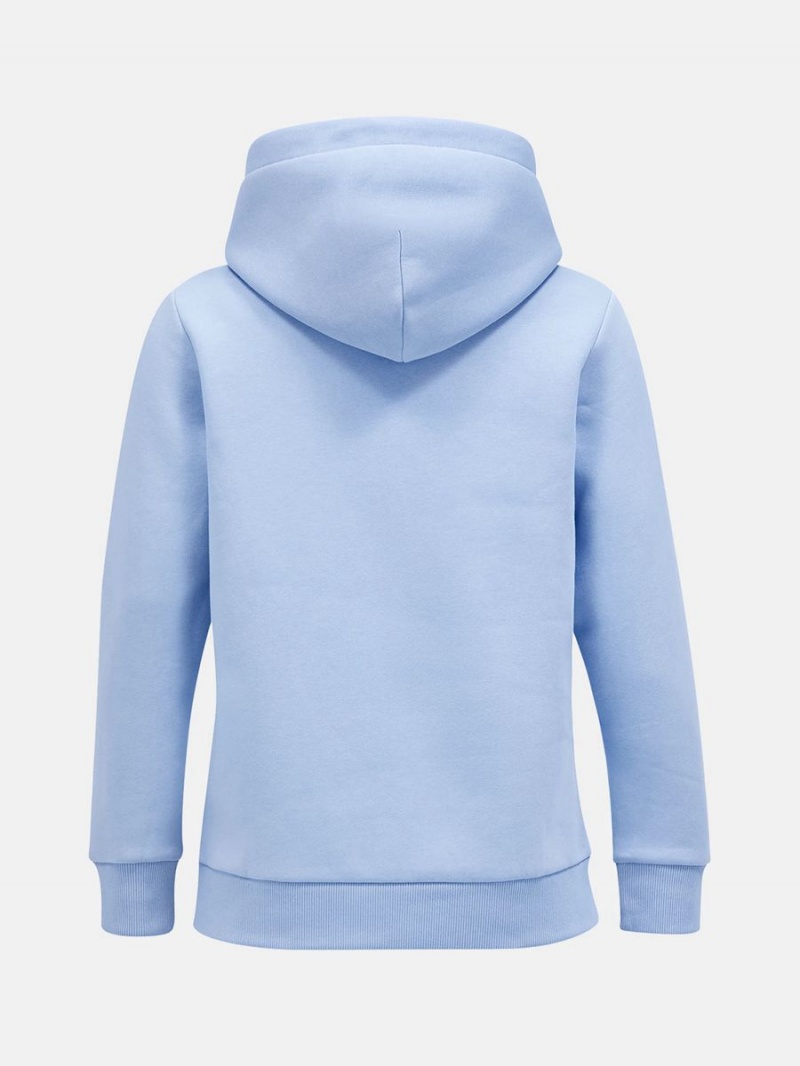 Peak Performance Original Small Logo Women's Hoodie Blue | QWG07-806