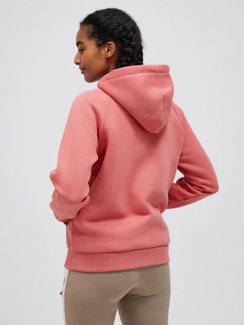 Peak Performance Original Small Logo Zip Women's Hoodie Pink | OTV98-283