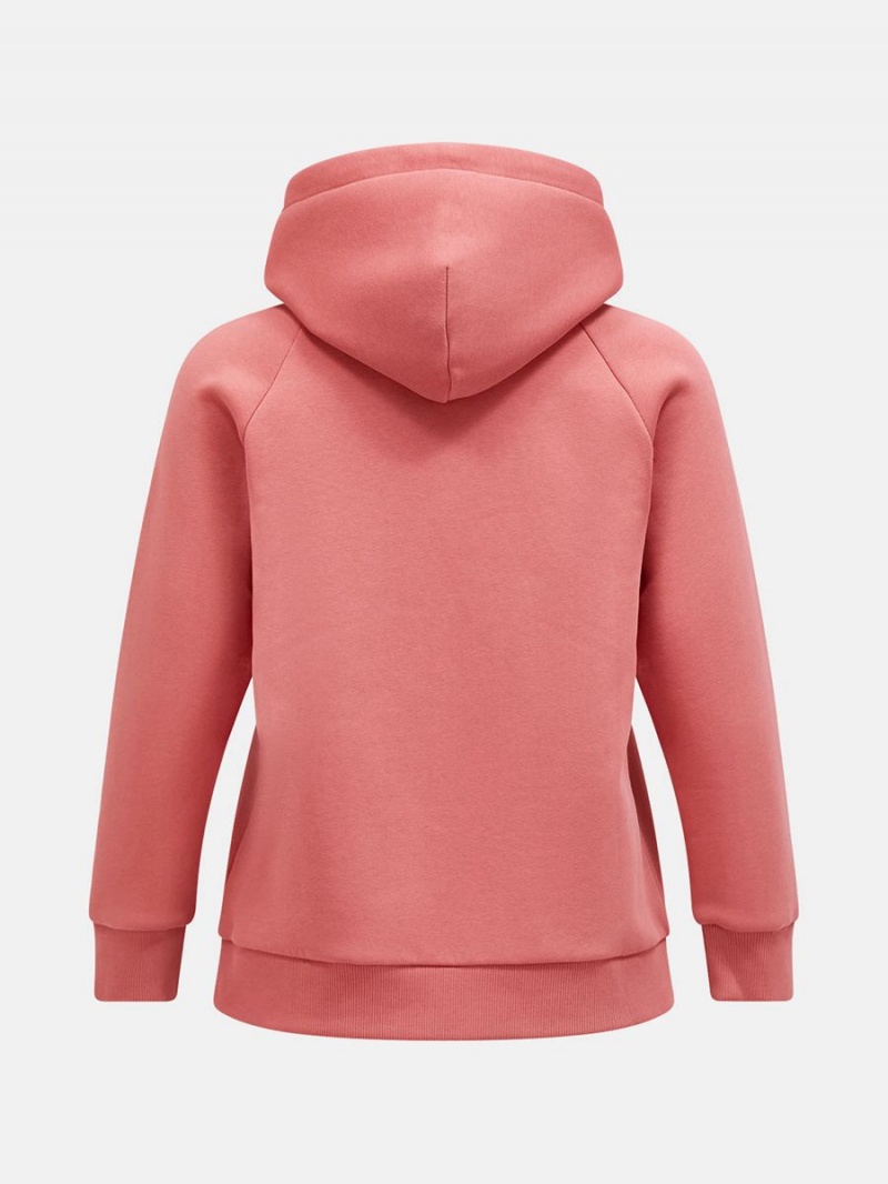 Peak Performance Original Small Logo Zip Women's Hoodie Pink | OTV98-283