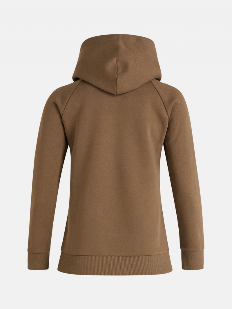 Peak Performance Original Women's Hoodie Brown | PQL32-969