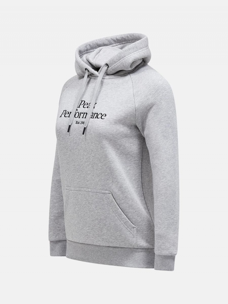 Peak Performance Original Women's Hoodie Grey / Black | IOU87-975