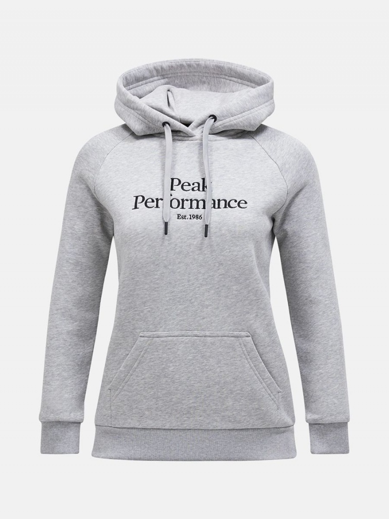 Peak Performance Original Women\'s Hoodie Grey / Black | IOU87-975