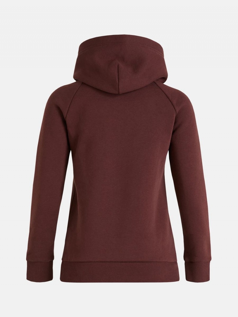 Peak Performance Original Women's Hoodie Burgundy | TQI76-017