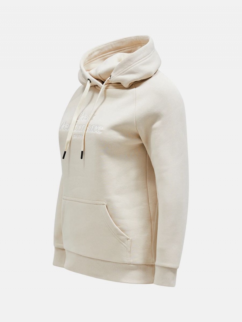 Peak Performance Original Women's Hoodie Beige | XHB11-480