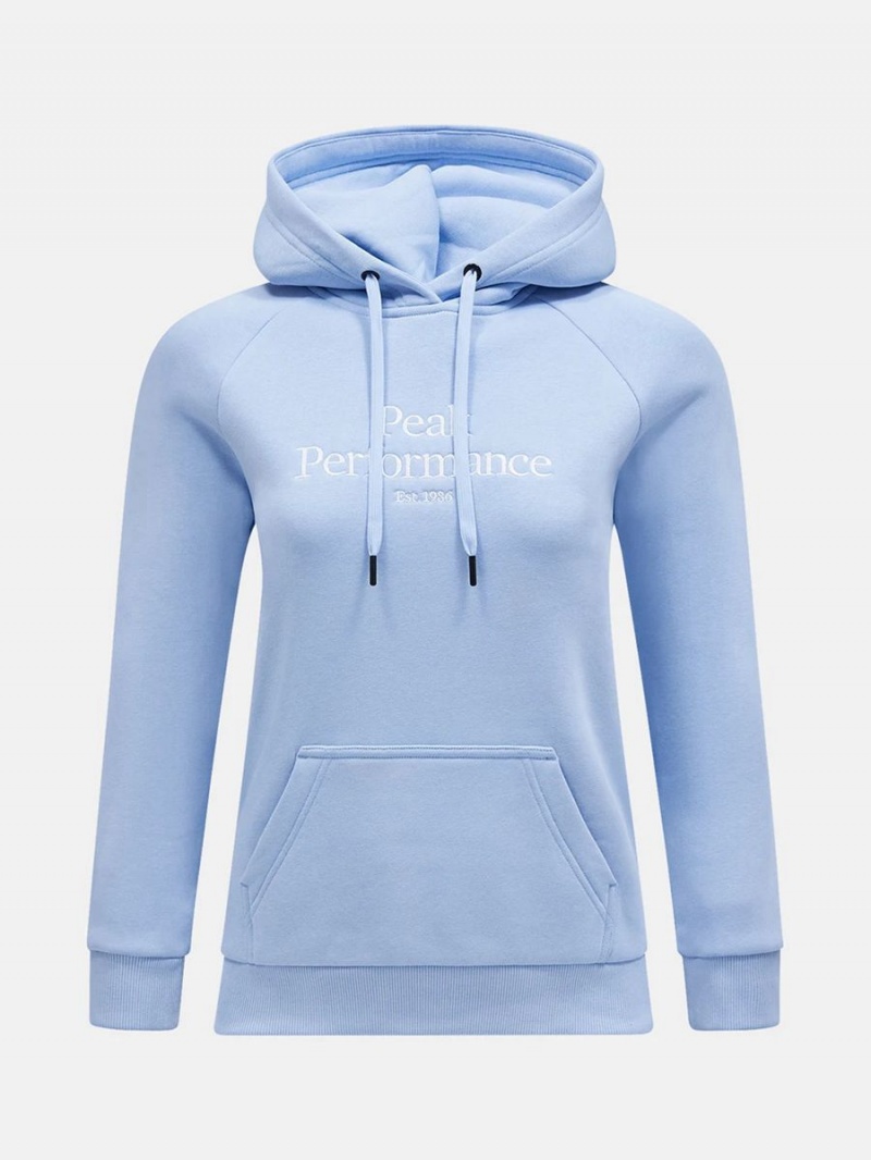 Peak Performance Original Women's Hoodie Blue | KQQ18-841