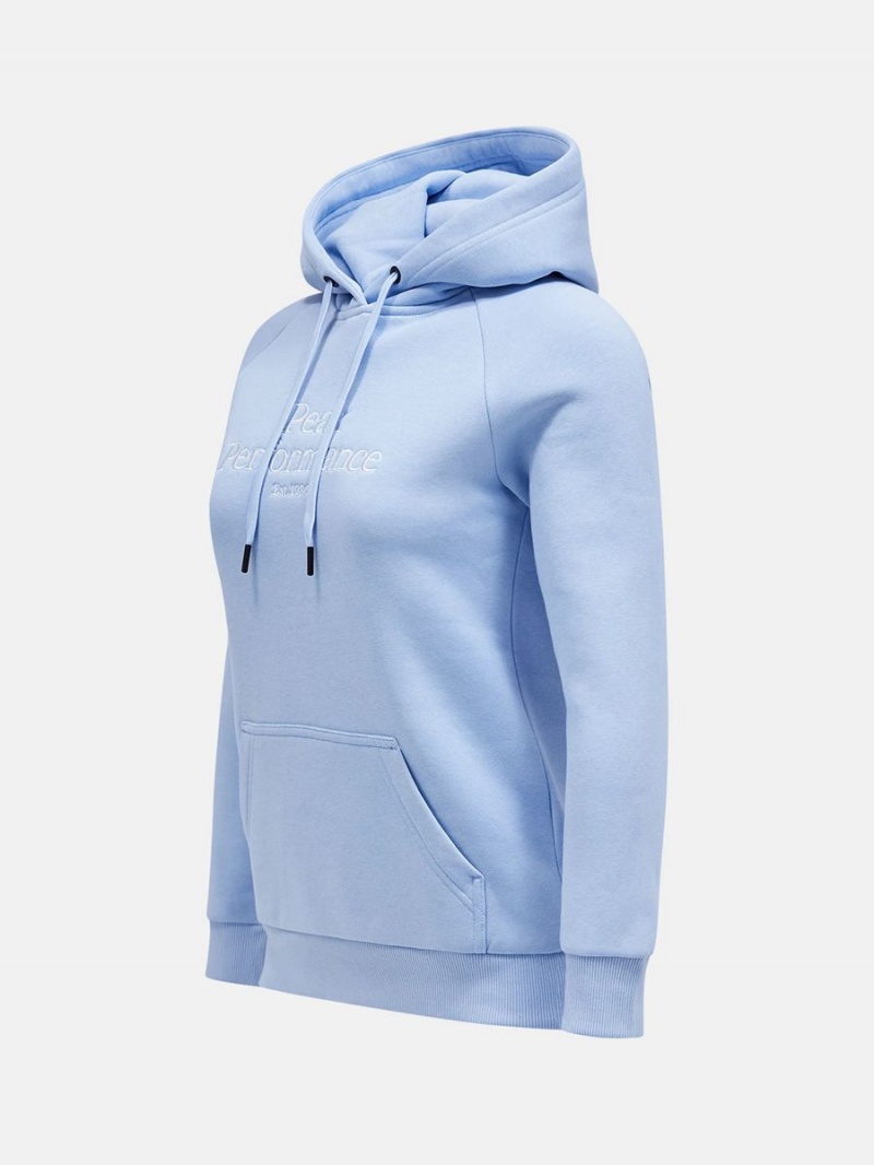 Peak Performance Original Women's Hoodie Blue | KQQ18-841