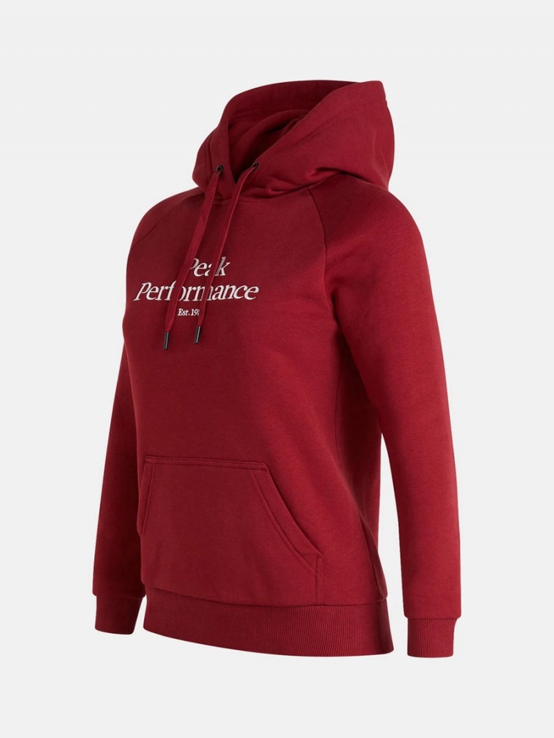 Peak Performance Original Women's Hoodie Red | NZF24-530